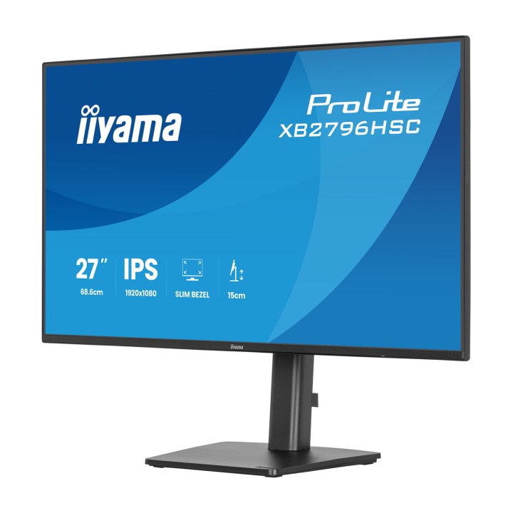 IIYAMA Écran IPS avec pied réglable en hauteur PROLITE- 27"