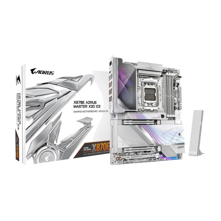 placa base atx para amd x870e aorus master x3d ice am5