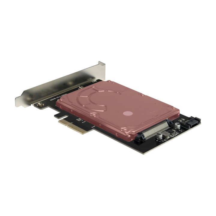 INTER-TECH Placa adaptadora PCIe para SSD U.2 KT048 SFF-8639