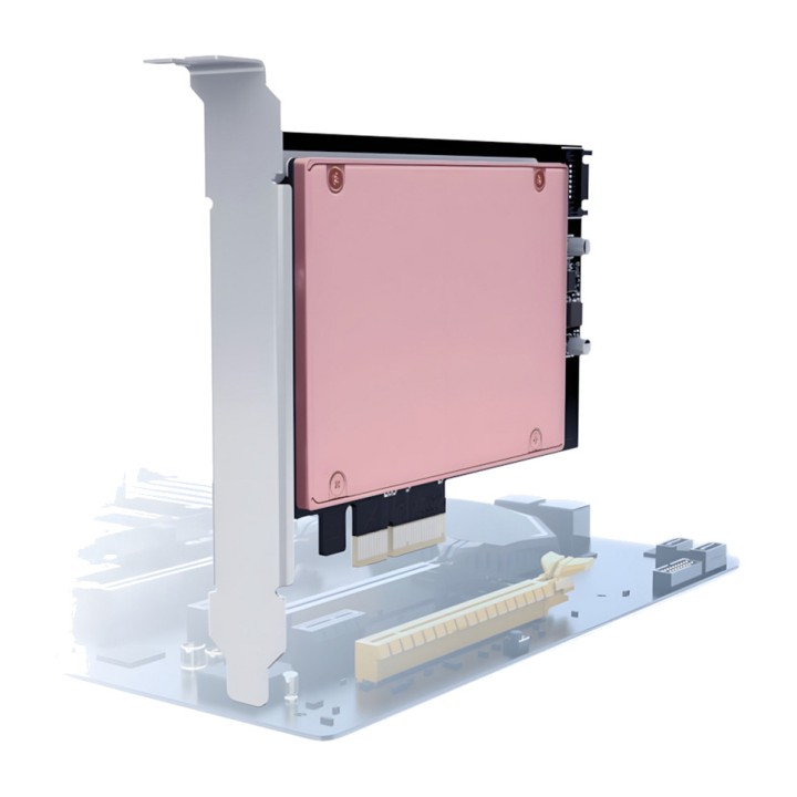 INTER-TECH PCIe adapter card for SSD U.2 KT048 SFF-8639