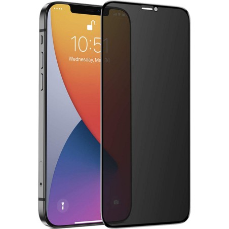 gebogener anti-spy-displayschutz aus gehärtetem glas für mobiltelefone nevoglass-3d-privacy-iphone 17 air 6,6"