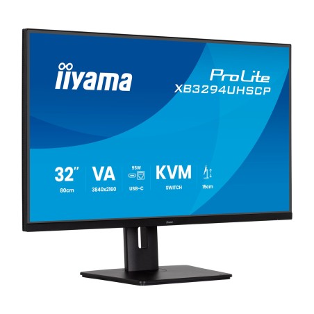 va-monitor mit höhenverstellbarem standfuß prolite- 31,5" 4k uhd