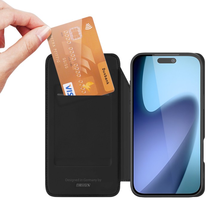 NEVOX Étui portefeuille pour téléphone portable avec support