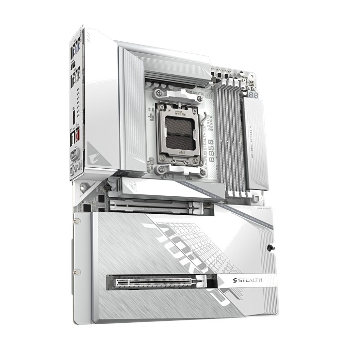GIGABYTE Placa base ATX para AMD B850 AORUS STEALTH ICE AM5