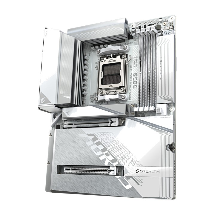 GIGABYTE ATX motherboard for AMD B850 AORUS STEALTH ICE AM5