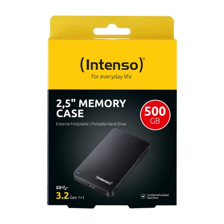 refurbished 2.5" external hard drive memory-case 500gb