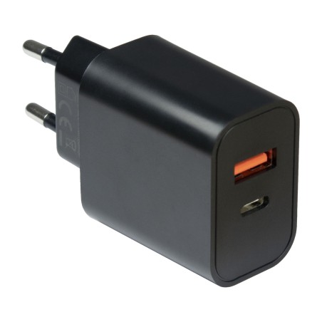 chargeur mural usb à 2 ports pd-2120 20w c+a