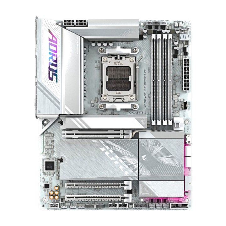 GIGABYTE Carte mère ATX pour AMD X870E AORUS ELITE WIFI7 ICE