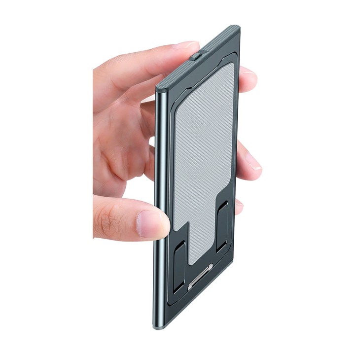 INTER-TECH Folding desktop stand for mobile phone and tablet