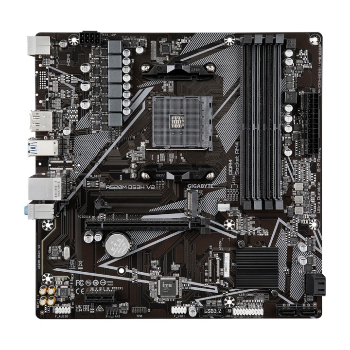 GIGABYTE Carte mère micro ATX pour AMD A520M DS3H V2 AM4