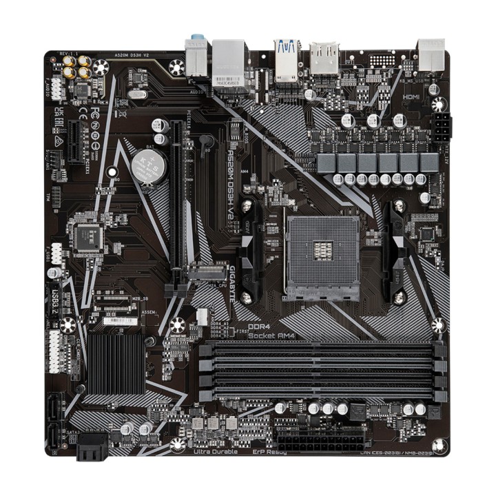 GIGABYTE Placa base micro ATX para AMD A520M DS3H V2 AM4