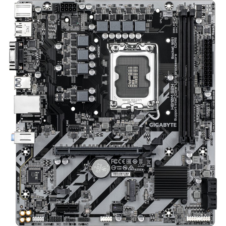 GIGABYTE Carte mère micro ATX pour Intel H810M S2H LGA1851