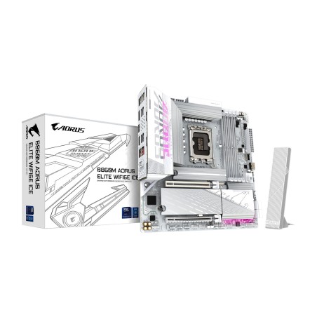 placa base micro atx para intel b860m aorus elite wifi6e ice lga1851