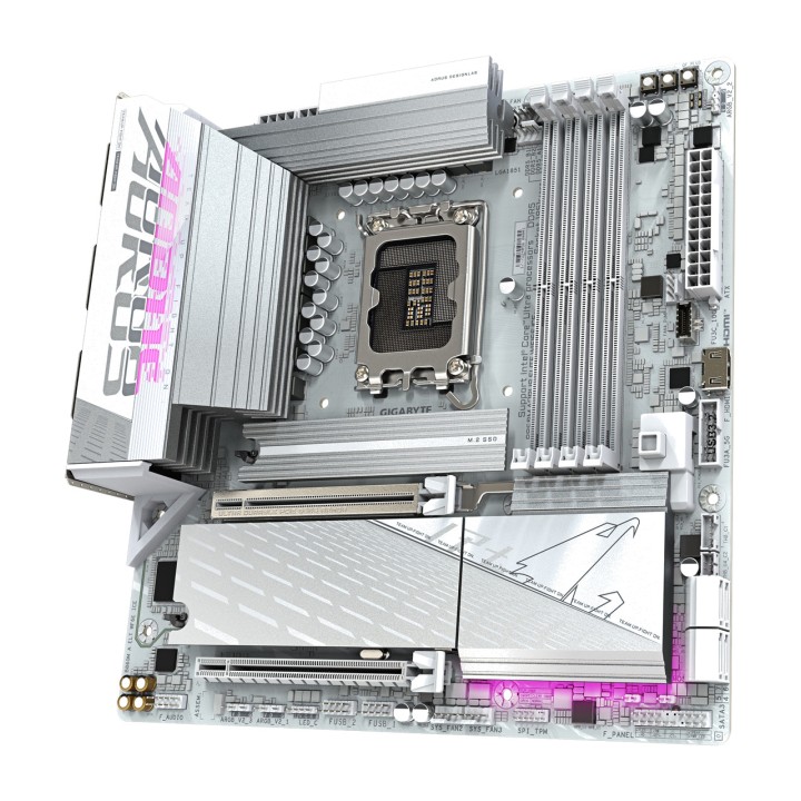 GIGABYTE Placa base micro ATX para Intel B860M AORUS ELITE WIFI6E ICE LGA1851 100102498