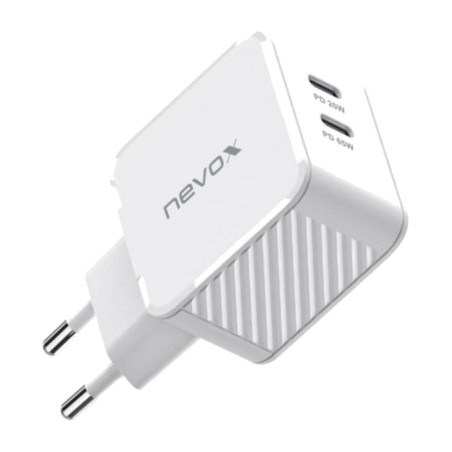 doppeltes usb-c-wandladegerät gan pd qc3.0 65w