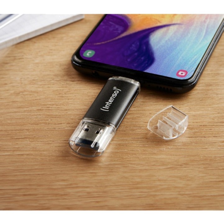 INTENSO Clé USB avec double connecteur A et C TWIST LINE 3.2