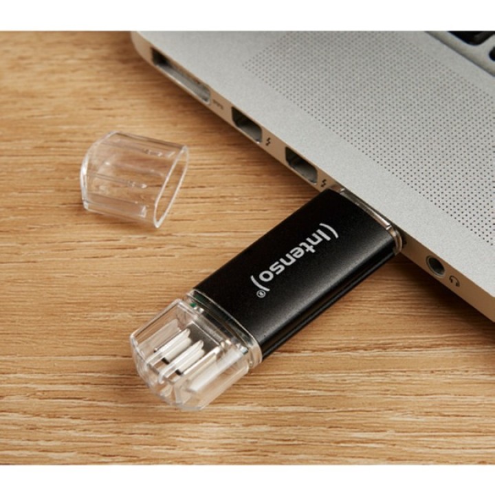 INTENSO Clé USB avec double connecteur A et C TWIST LINE 3.2