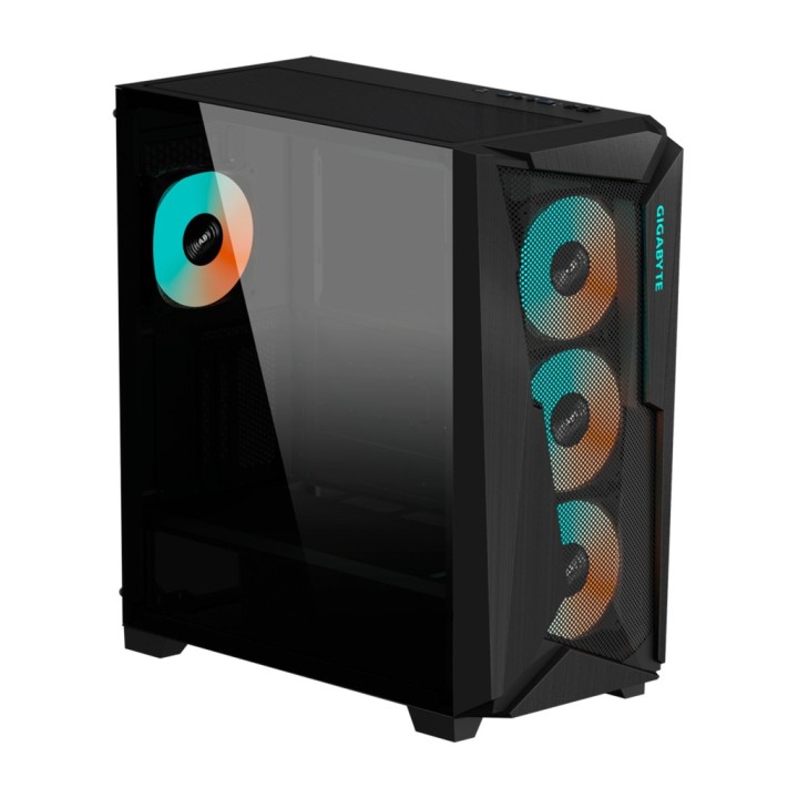 GIGABYTE Caja de PC semitorre C301 GLASS V2 GB-C301G
