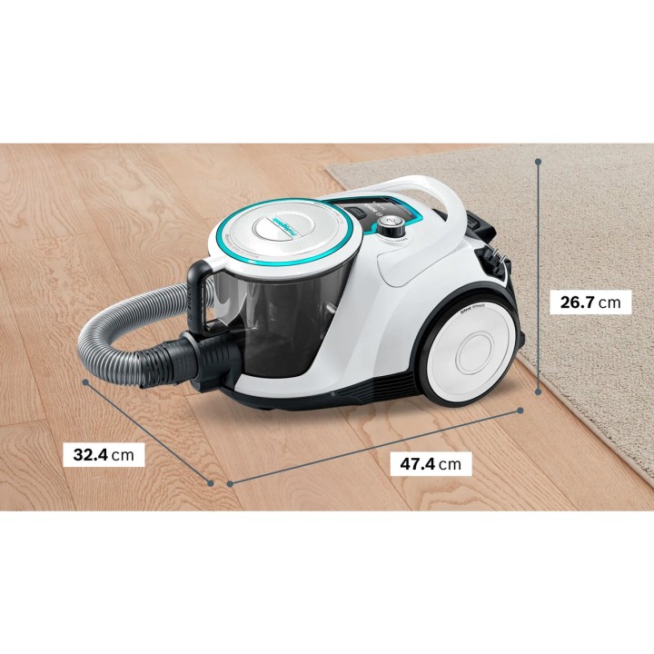 BOSCH Aspirateur de sol sans sac SERIE-6 BGC41XHYG 700W 2,4L