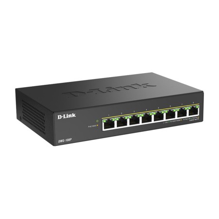 switch non gestito multigigabit poe a 8 porte dms-108p 2,5g