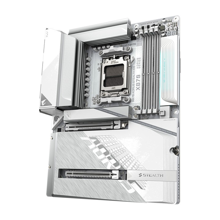 GIGABYTE ATX-Mainboard für AMD X870 AORUS STEALTH ICE AM5