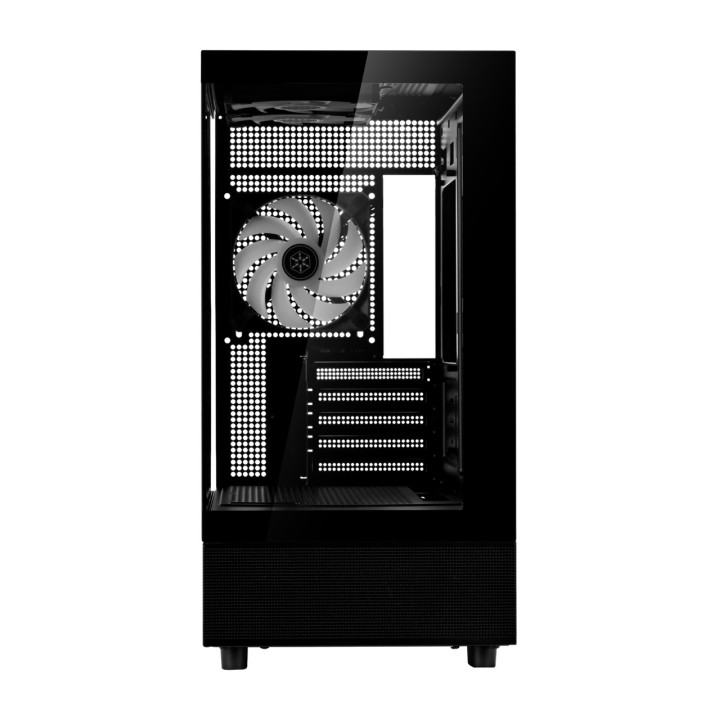SILVERSTONE Caja de PC minitorre con ventana LUCID 04
