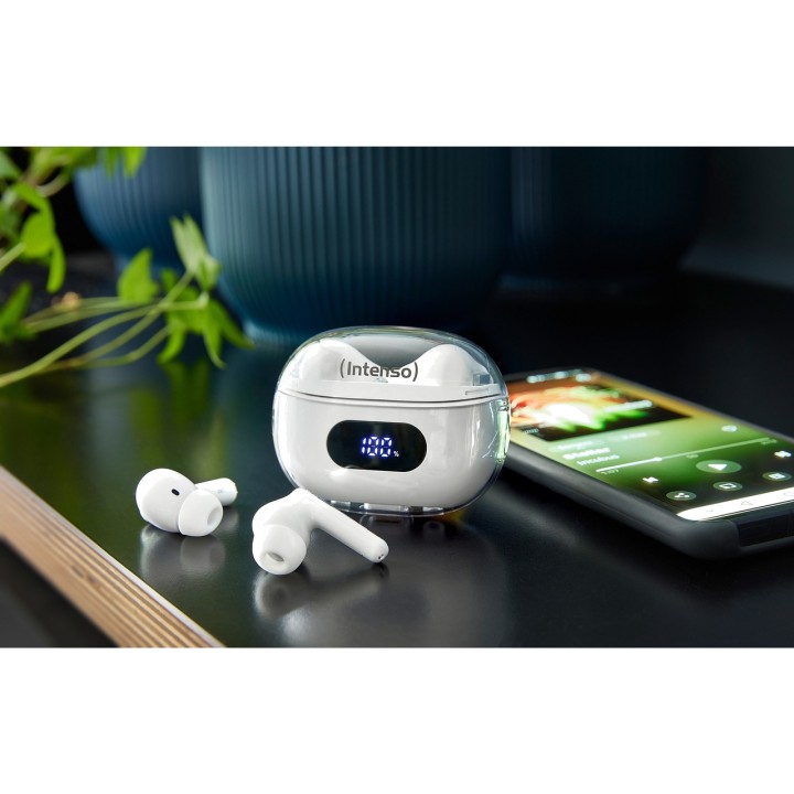 INTENSO Auriculares intrauditivos inalámbricos con micrófono y cancelación de ruido BUDS PLUS 100066273VAR