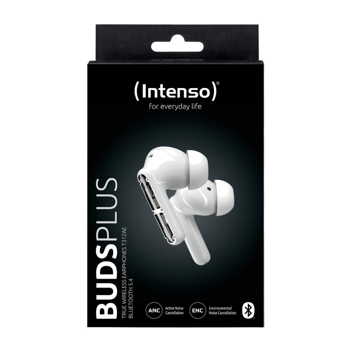 INTENSO Auriculares intrauditivos inalámbricos con micrófono y cancelación de ruido BUDS PLUS 100066273VAR