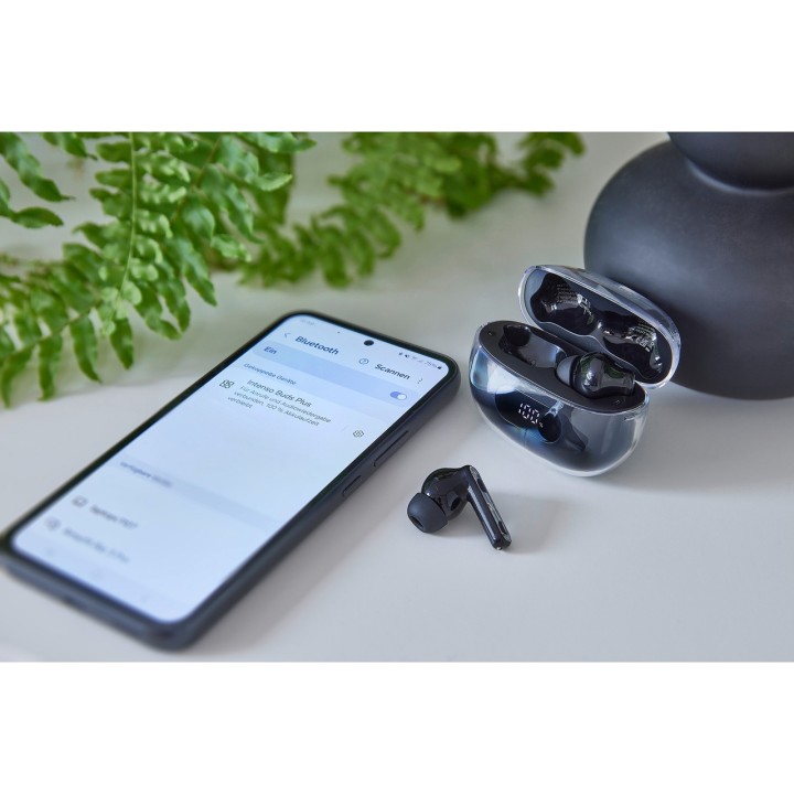 INTENSO Wireless in-ear headphones with microphone and noise