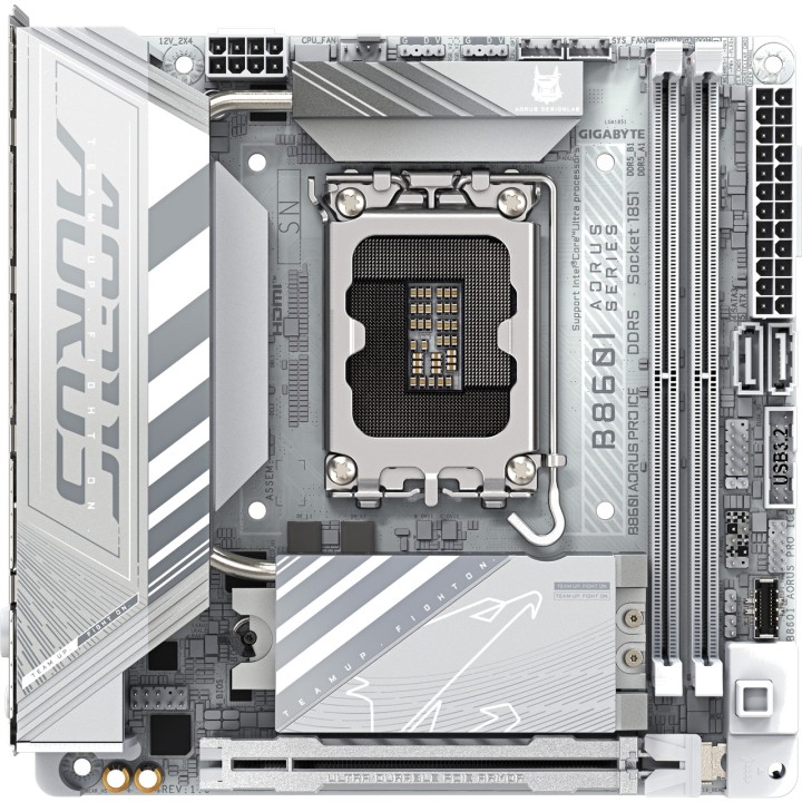 GIGABYTE Carte mère Mini-ITX pour Intel B860I AORUS PRO ICE