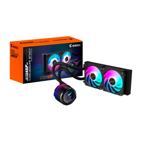 flüssigkeitskühlungs-kit für cpu mit lcd-display aorus-waterforce x ii 240