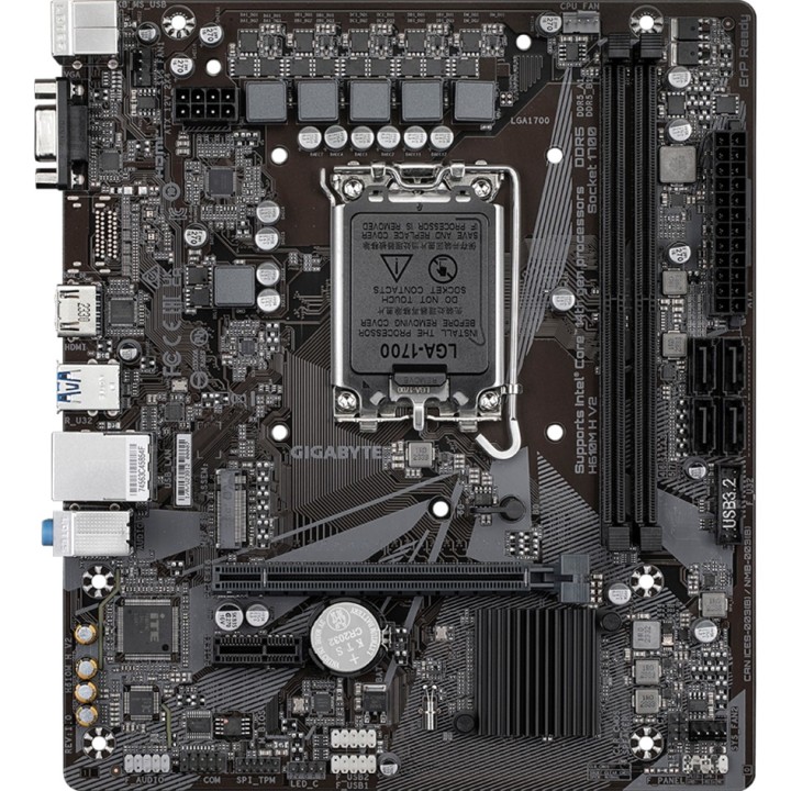 GIGABYTE Placa base micro ATX para Intel H610M H V2 LGA1700