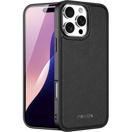 coque antichoc en nylon pour téléphone portable styleshell-nylo-iphone 16 pro max 6,9"