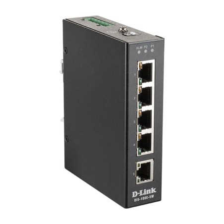 switch industrial no gestionado de 5 puertos para carril din