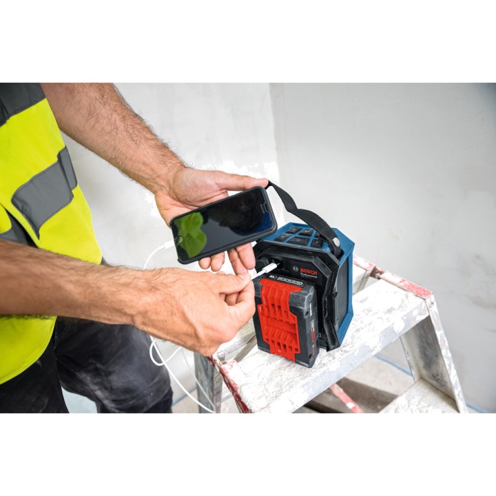 BOSCH Altoparlante Bluetooth da cantiere con batteria