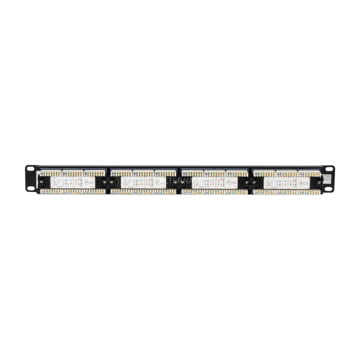 DIGITUS Panel de parcheo sin apantallar CAT5E 19" 1U 24X
