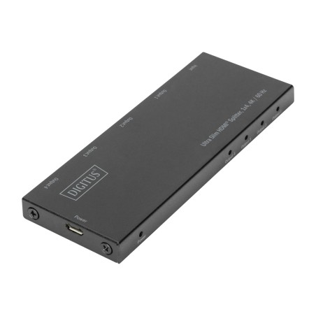 ultraflacher hdmi-splitter mit 4 ausgängen 1x4 4k 60hz