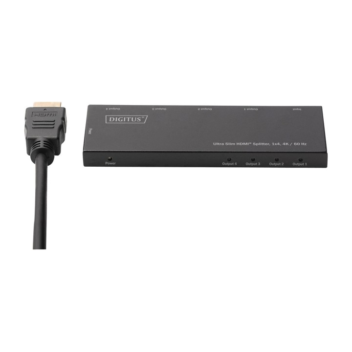 DIGITUS Répartiteur HDMI ultra-fin à 4 sorties 1X4 4K 60HZ