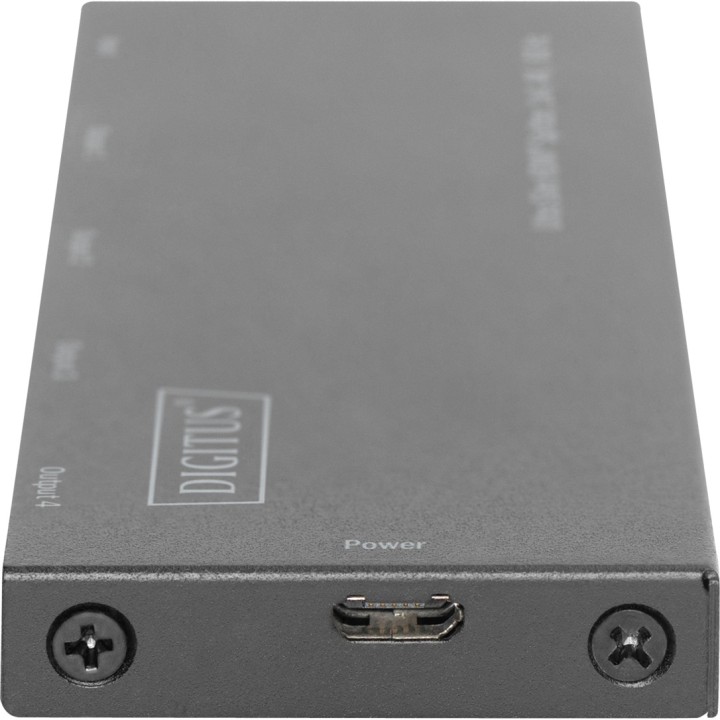 DIGITUS Ultra-slim 4-output HDMI splitter 1X4 4K 60HZ