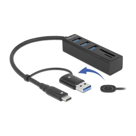 3-port-usb-c-hub mit sd-kartenleser 3.2 gen1 63859