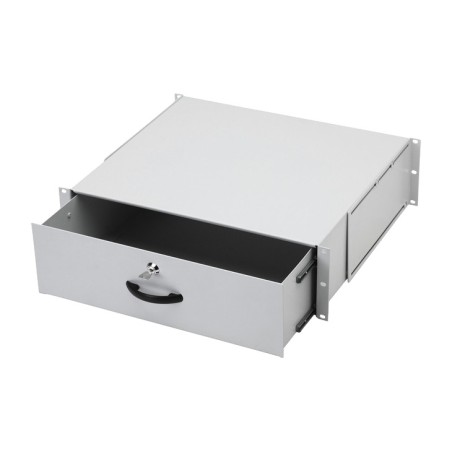 cassetto portadocumenti con serratura per armadio rack 19" 3u