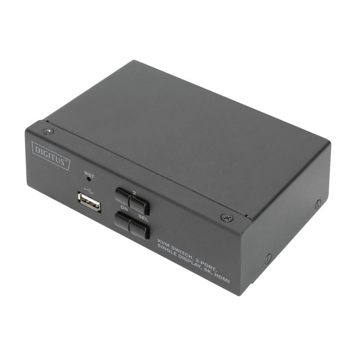 DIGITUS Commutateur KVM HDMI à 2 ports 4K 1812340