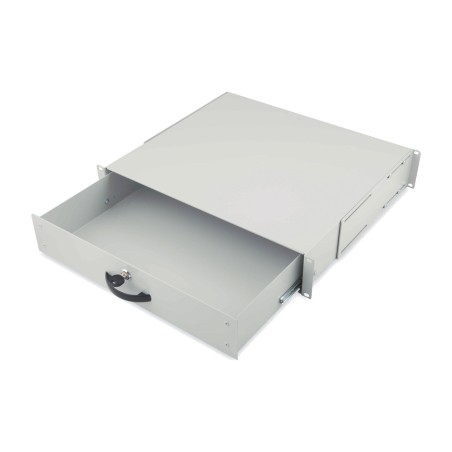 cajón con cerradura para armario rack 19" 2u 25kg