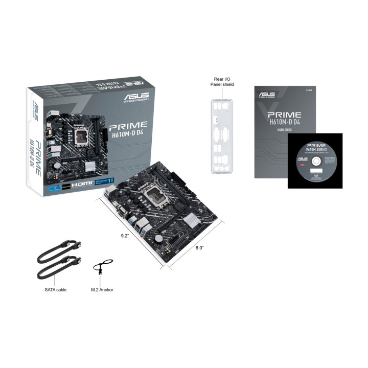 ASUS Micro ATX motherboard for Intel PRIME H610M-D D4