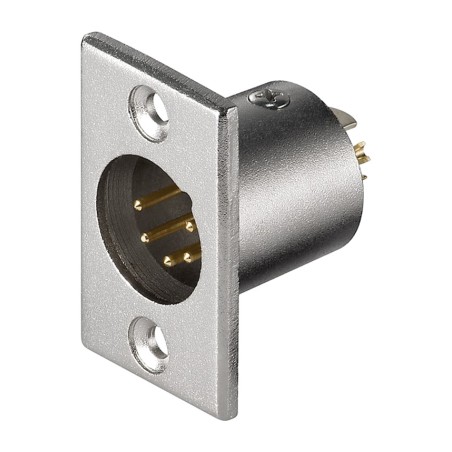 solderable male chassis xlr connector 5pin 186-5g 11966