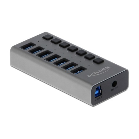 7-port-usb-hub mit externem netzteil 3.2 gen1 5gbps 63669