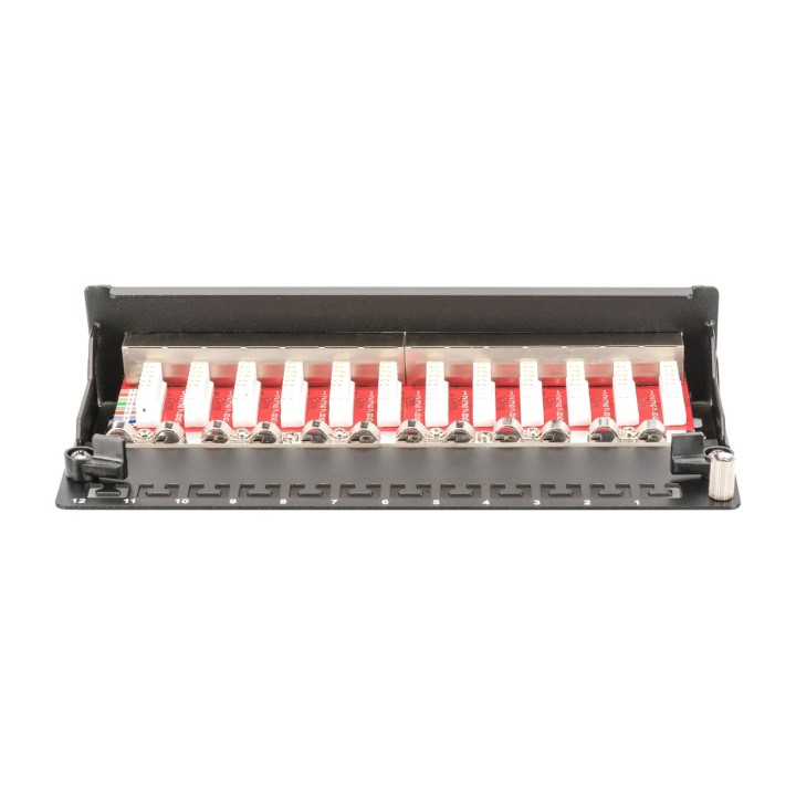 DIGITUS Shielded desktop patch panel CAT6A 12X RJ45 1701491