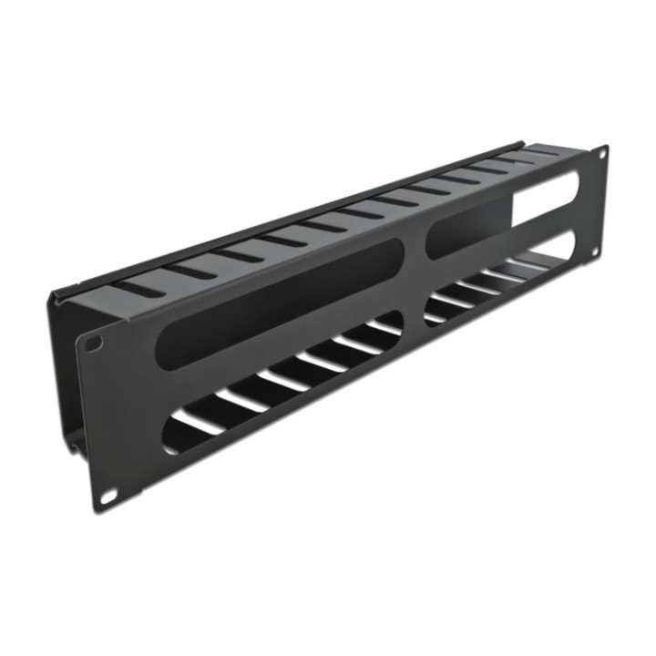 DELOCK Pannello passacavi per armadio rack 19" 2U 66553