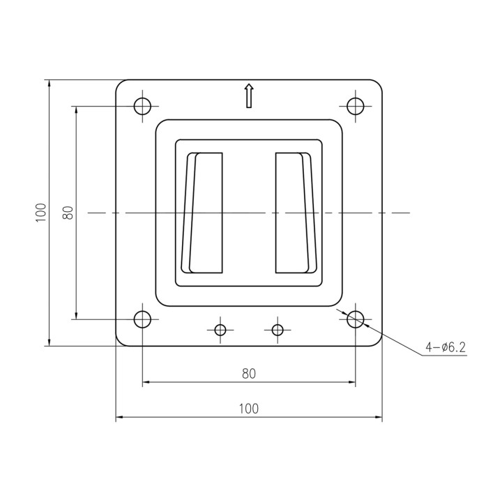 DIGITUS Supporto da parete fisso per monitor 32" 18KG VESA
