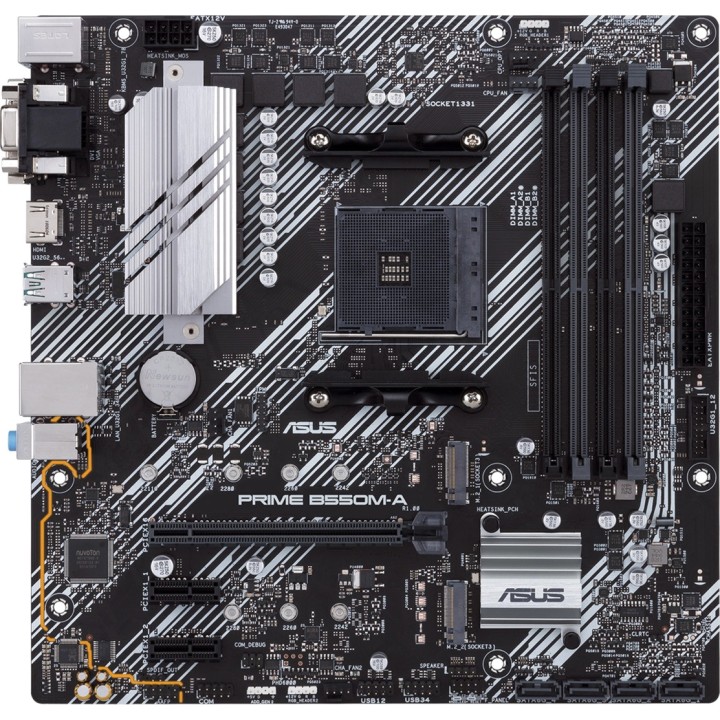 ASUS Carte mère micro ATX pour AMD PRIME B550M-A AM4 DDR4